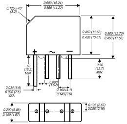 Bridge Rectifier - 2KBP005M THRU 2KBP10M